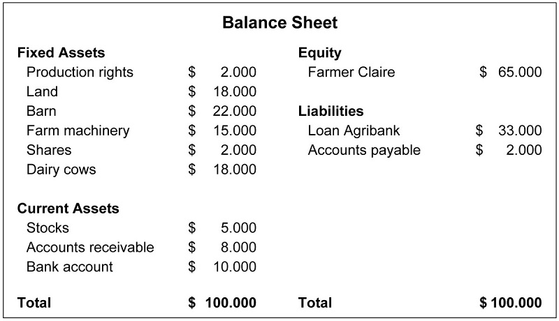 balance sheet presentation of the manufacturing inventories