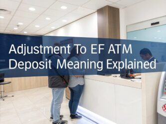 adjustment to EF ATM deposit Wells Fargo meaning