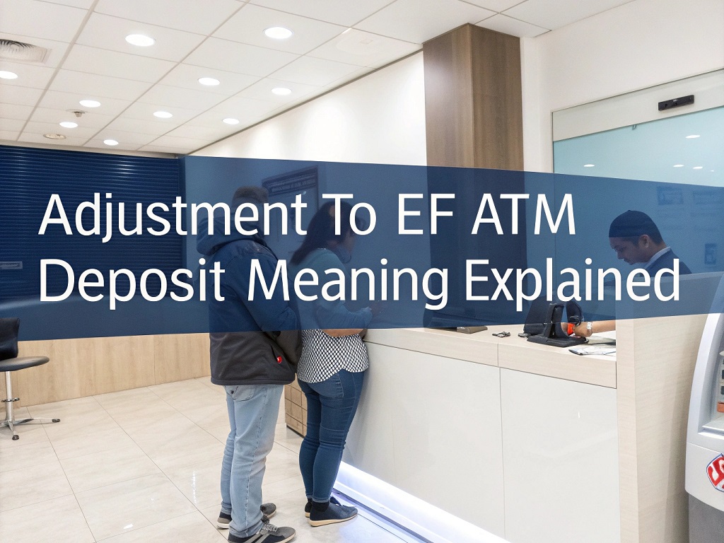 adjustment to EF ATM deposit Wells Fargo meaning