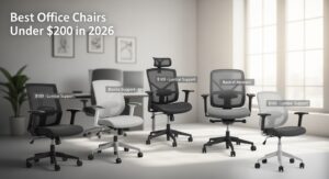 Affordable ergonomic office chair under $200 for home office workspace
