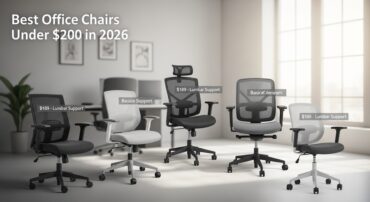 Affordable ergonomic office chair under $200 for home office workspace