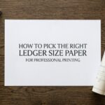 Bright white 11x17 copy paper stacked for professional office printing