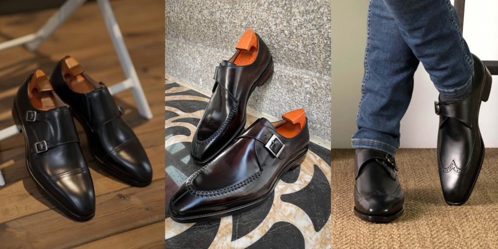 Close-up of comfortable men's business casual work shoes