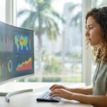 eCommerce store owner analyzing promotion data in Miami FL